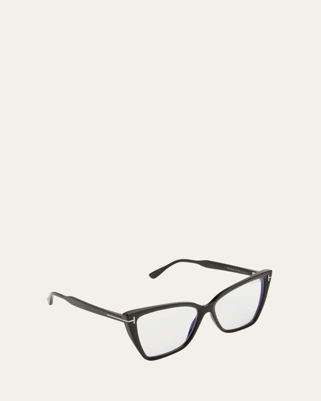 Blue Light Filtering Injection Plastic Cat-Eye Glasses